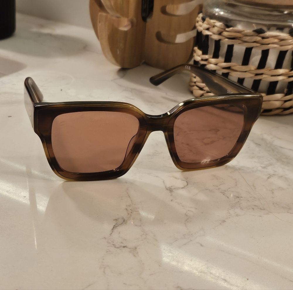 Stylish Brown Square Sunglasses